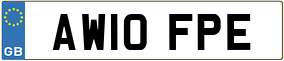 Truck License Plate